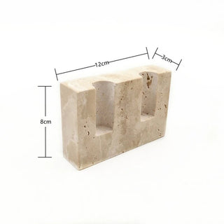 Natural Stone Candlestick Holder