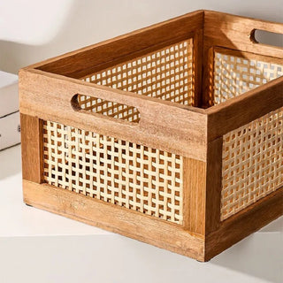 French Cane Basket